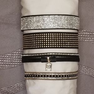 Set of 4 new choker necklaces